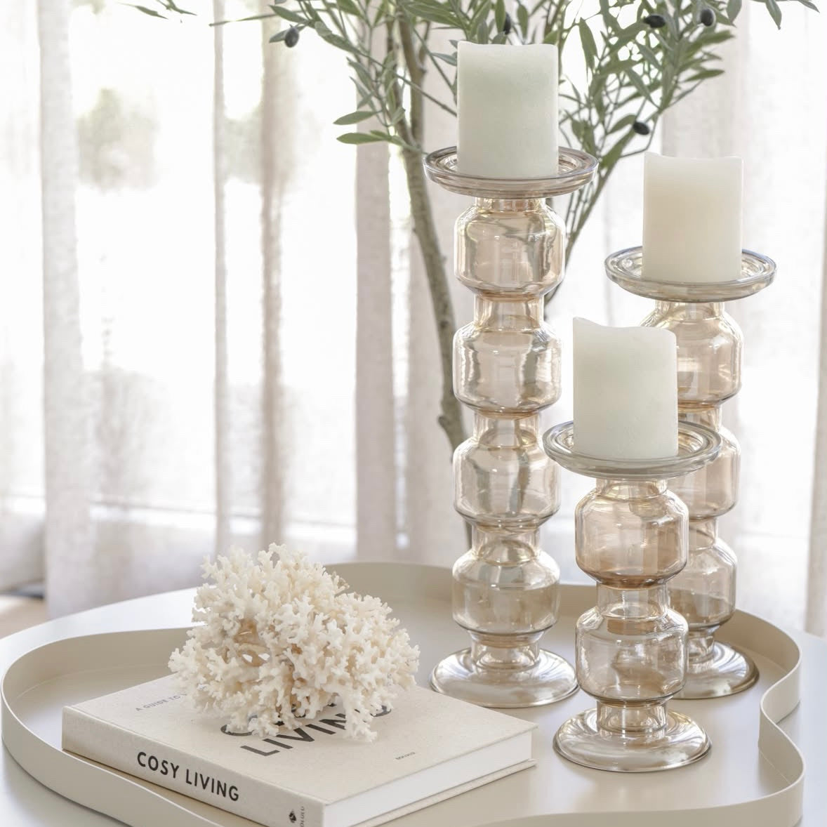Glazen Luxe Kandelaren Bruin