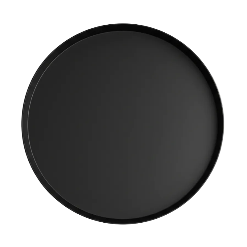 Rond zwart dienblad Ø40 cm
