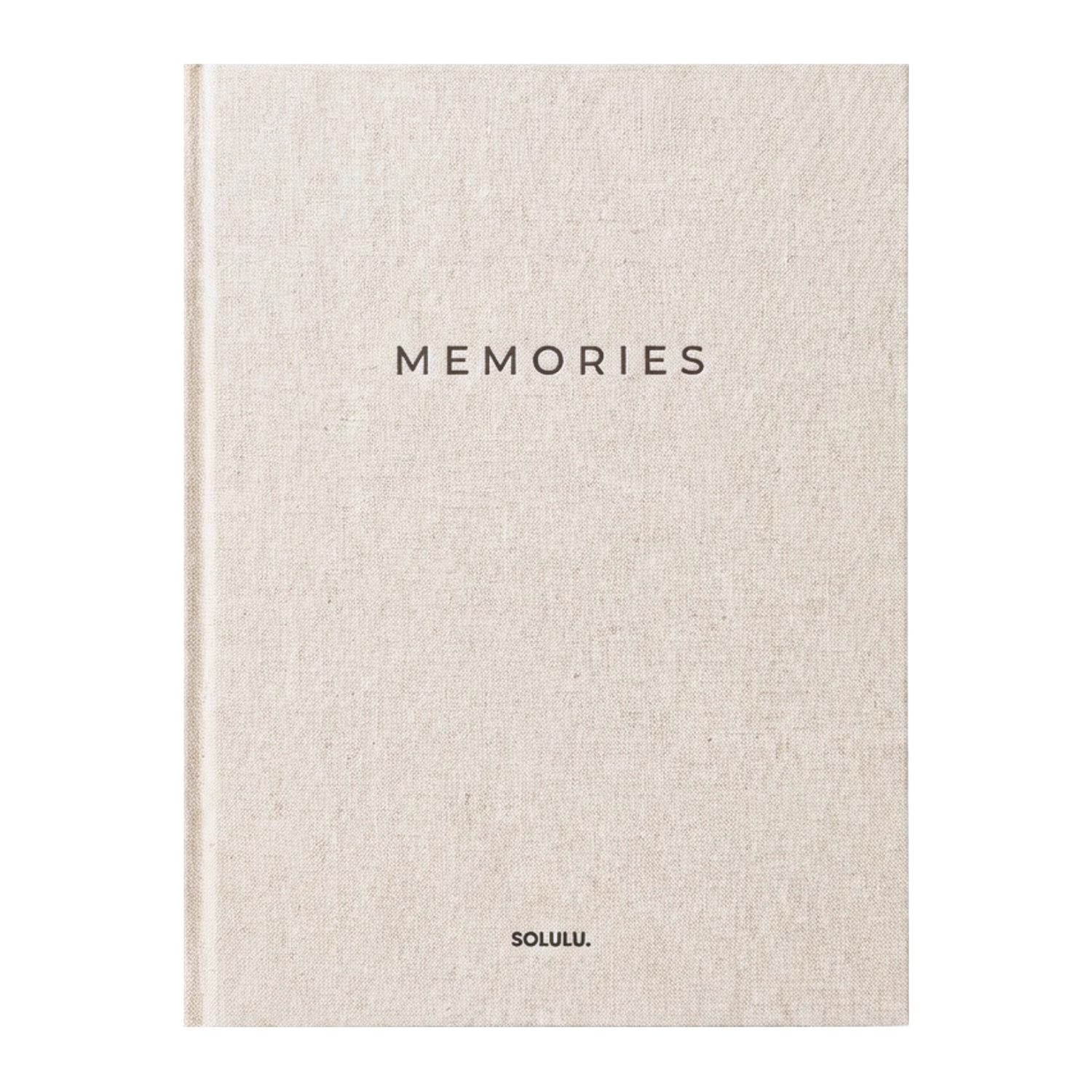 Linnen beige opbergboek memories
