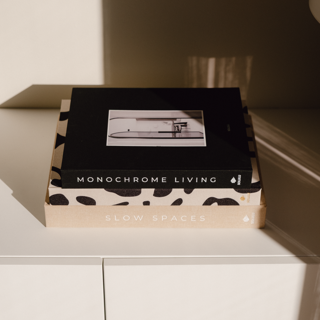 Monochrome living solulu zwart opbergboek koffietafelboek