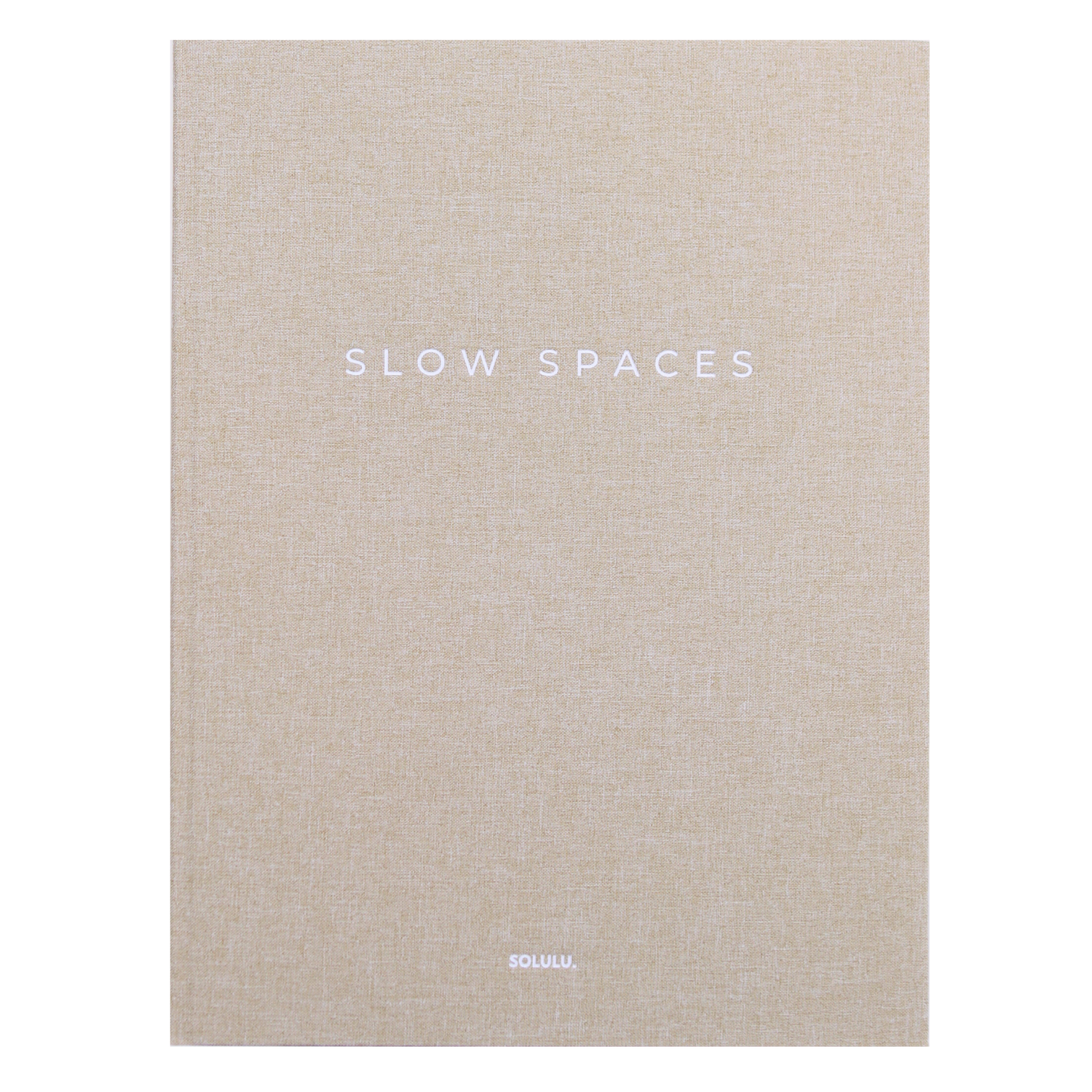 beige linnen opbergboek koffietafelboek slow spaces