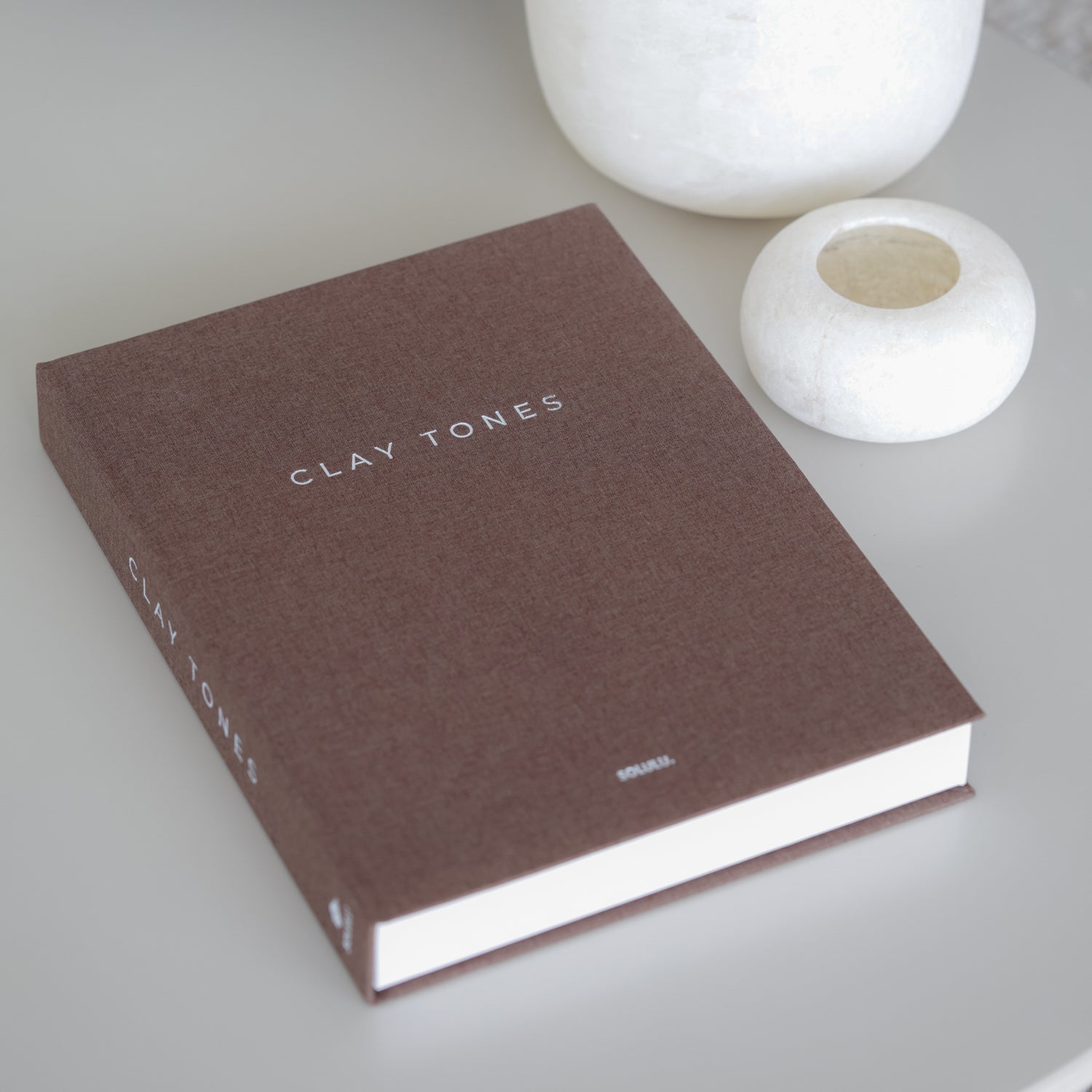 linnen bruin opbergboek Clay tones