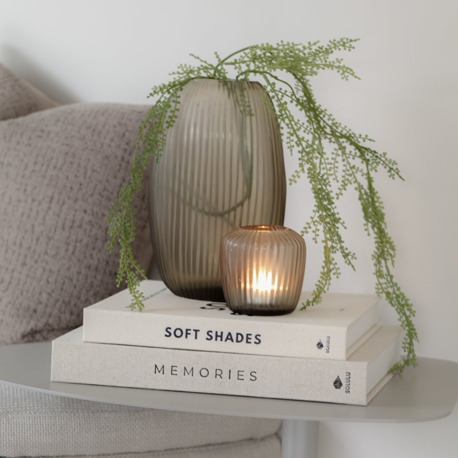 opbergboeken linnen beige