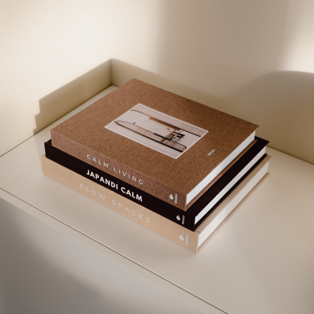 opbergboek koffietafelboek calm living warm beige groot cadeau vrouw bruin