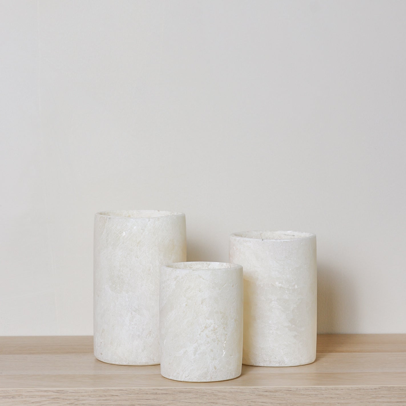 Kant en klare witte Alabaster sets