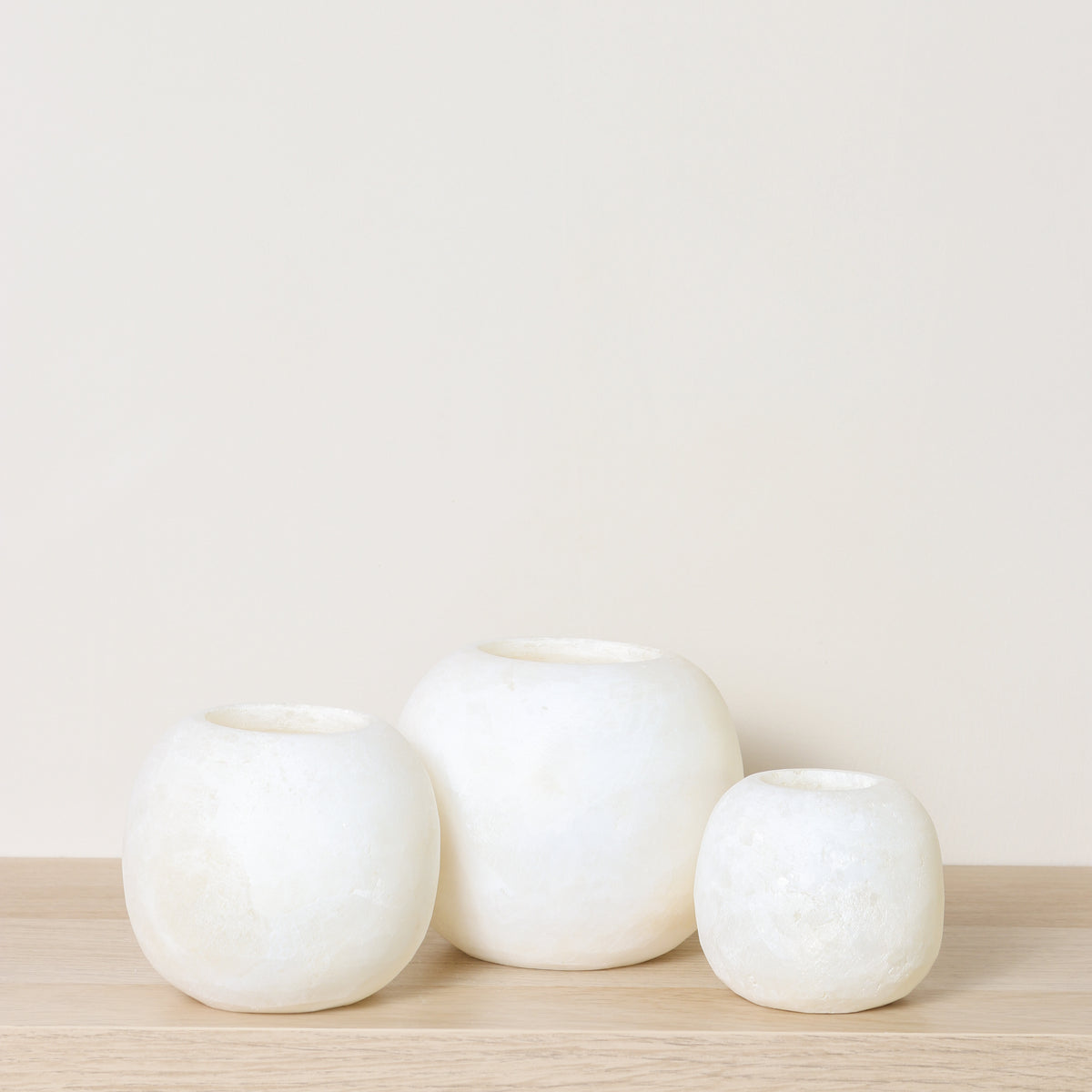 Kant en klare witte Alabaster sets