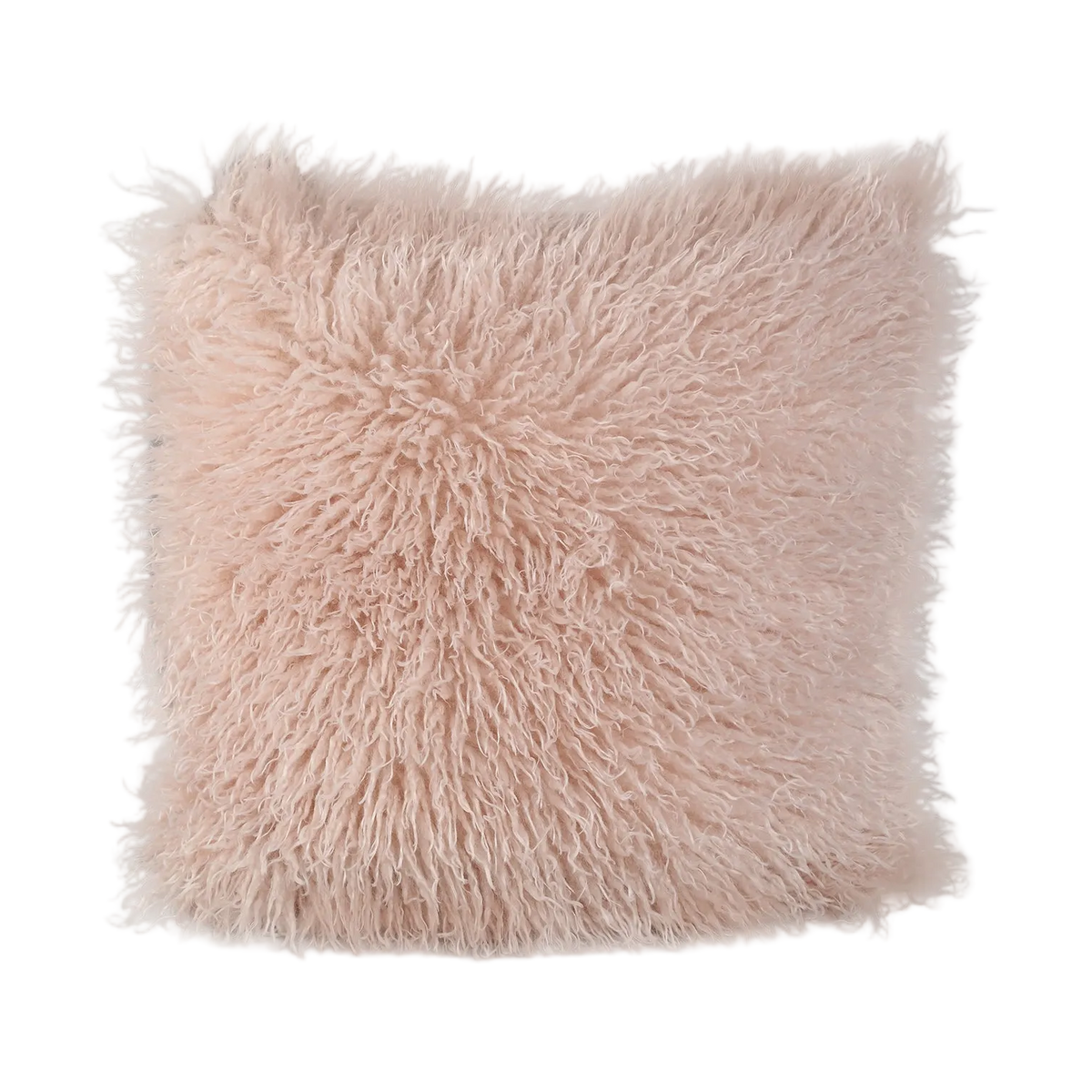 Doodly furry vierkant kussen | Beige