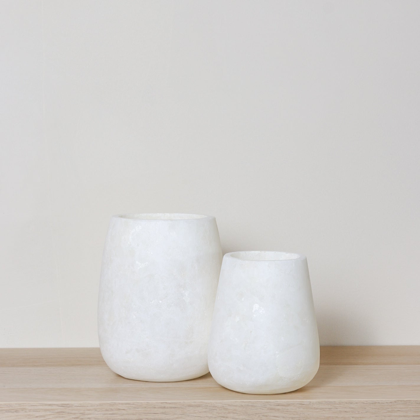 Kant en klare witte Alabaster sets
