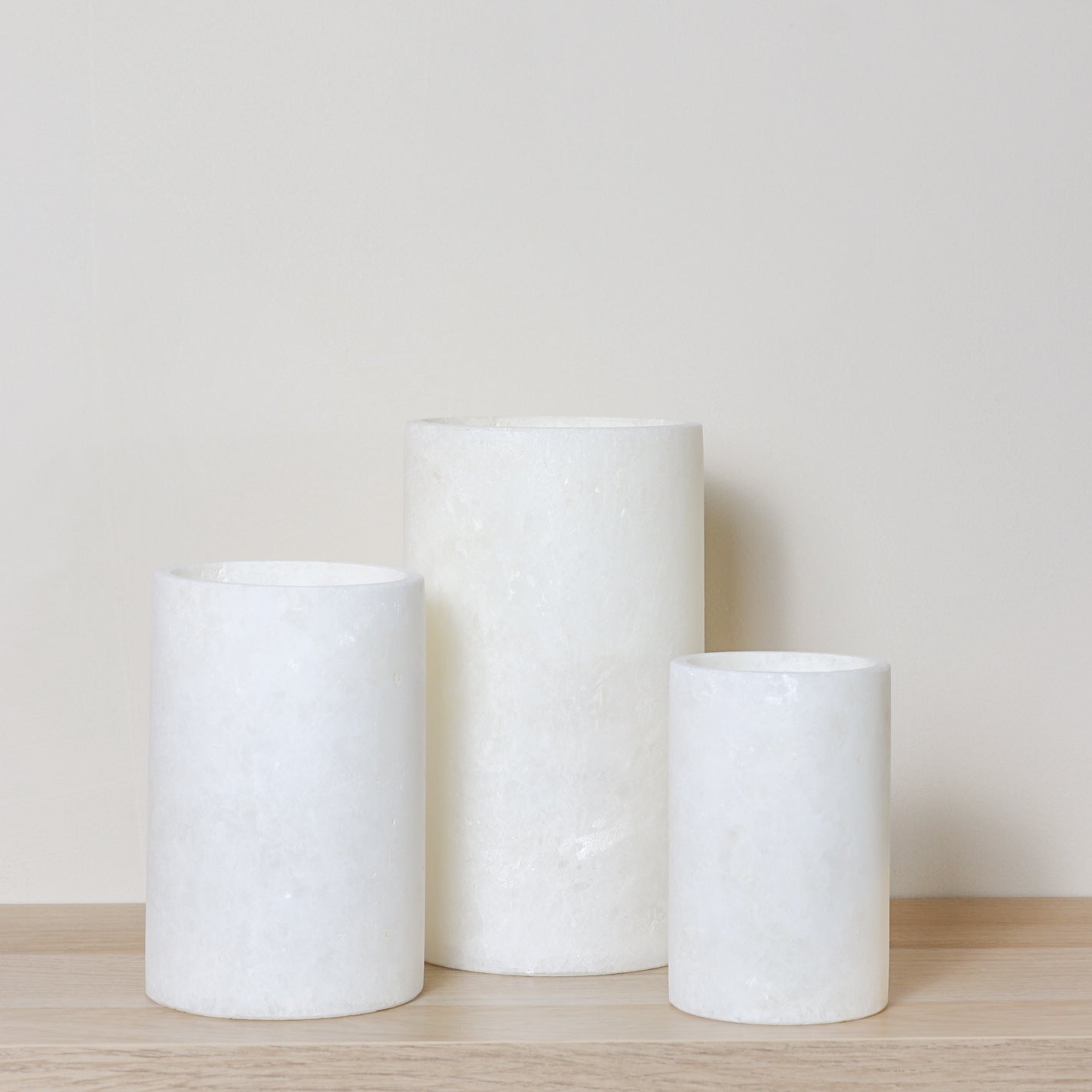 Kant en klare witte Alabaster sets