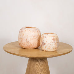 Alabaster waxinelichthouder set 11