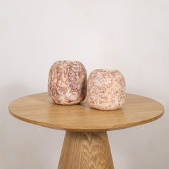 Alabaster waxinelichthouder set 5