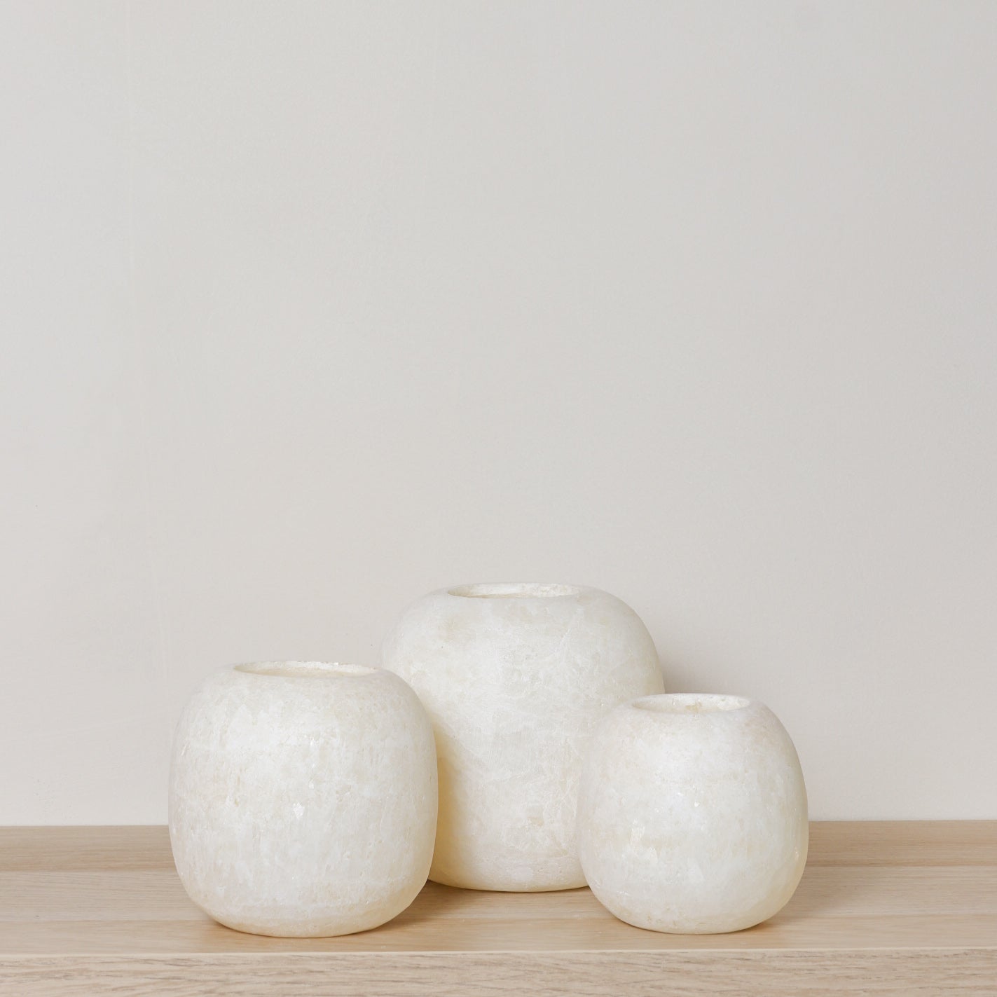 Kant en klare witte Alabaster sets