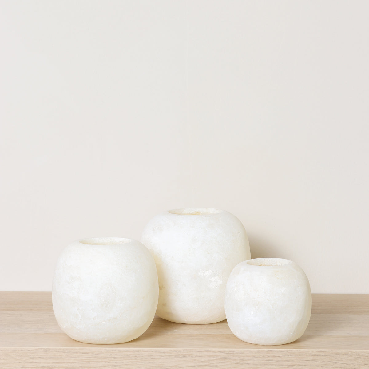 Kant en klare witte Alabaster sets