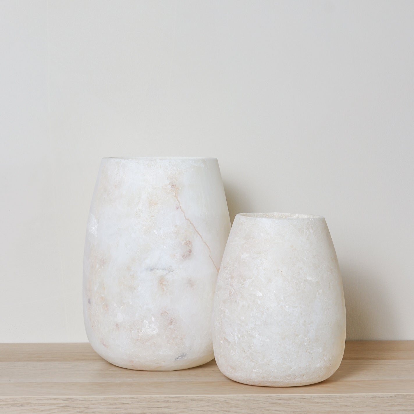 Kant en klare witte Alabaster sets