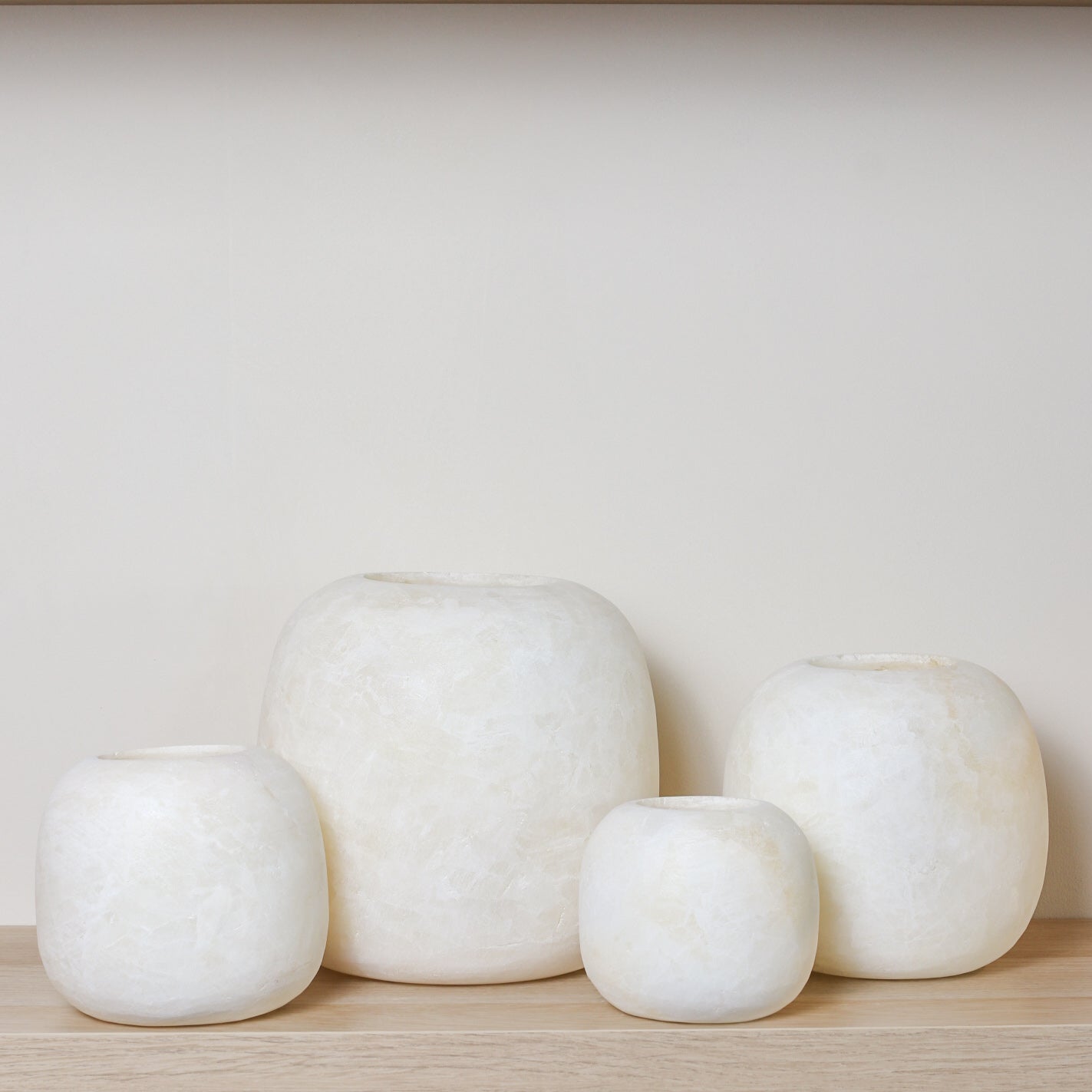 Kant en klare witte Alabaster sets