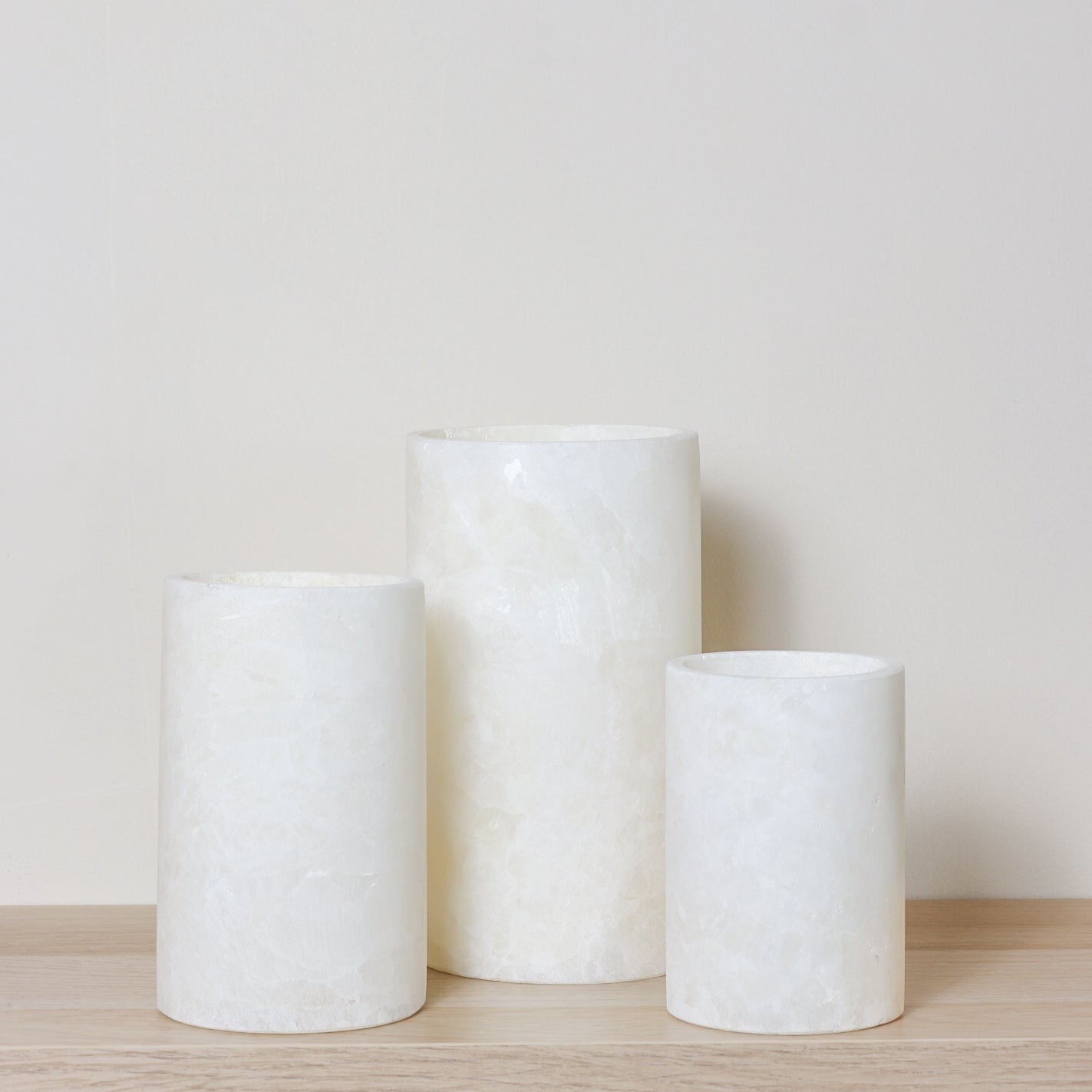 Kant en klare witte Alabaster sets
