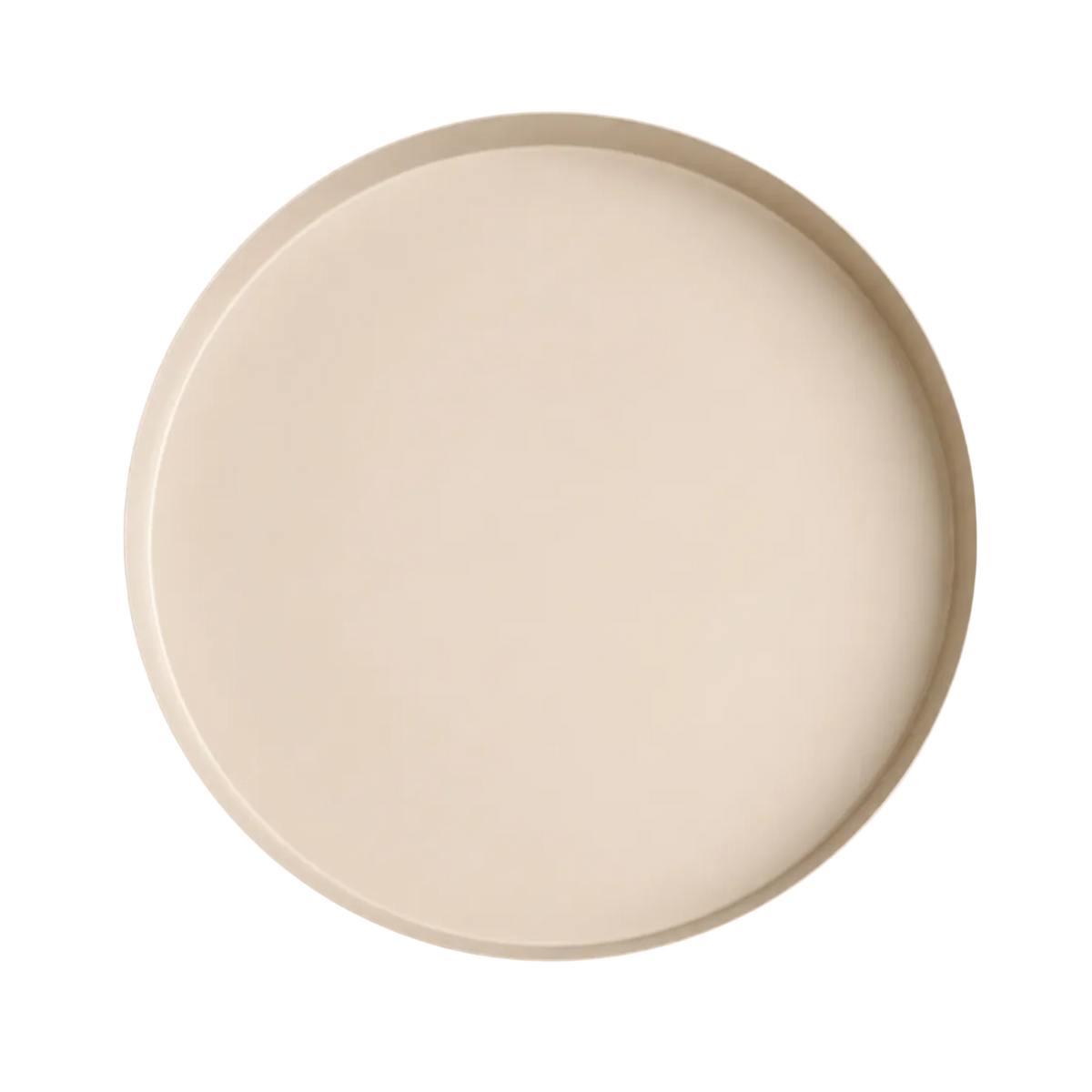 Groot rond beige dienblad Ø40 cm