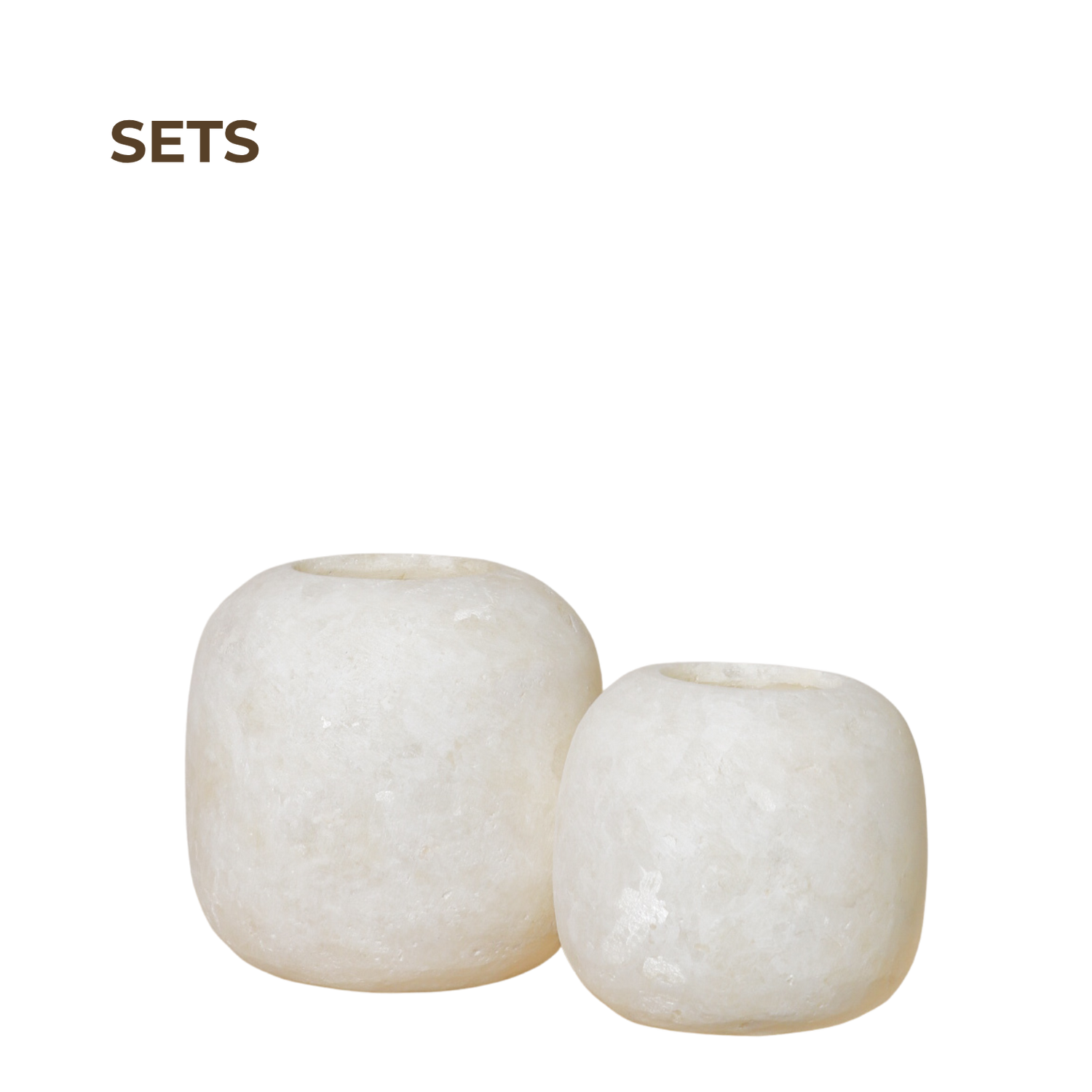 Kant en klare witte Alabaster sets