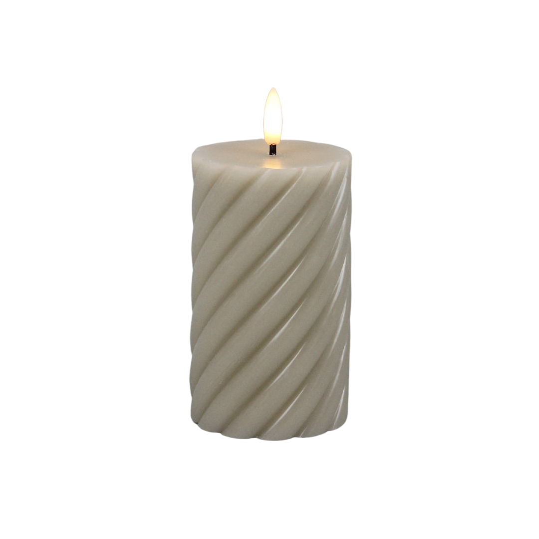 LED kaars Swirl | M