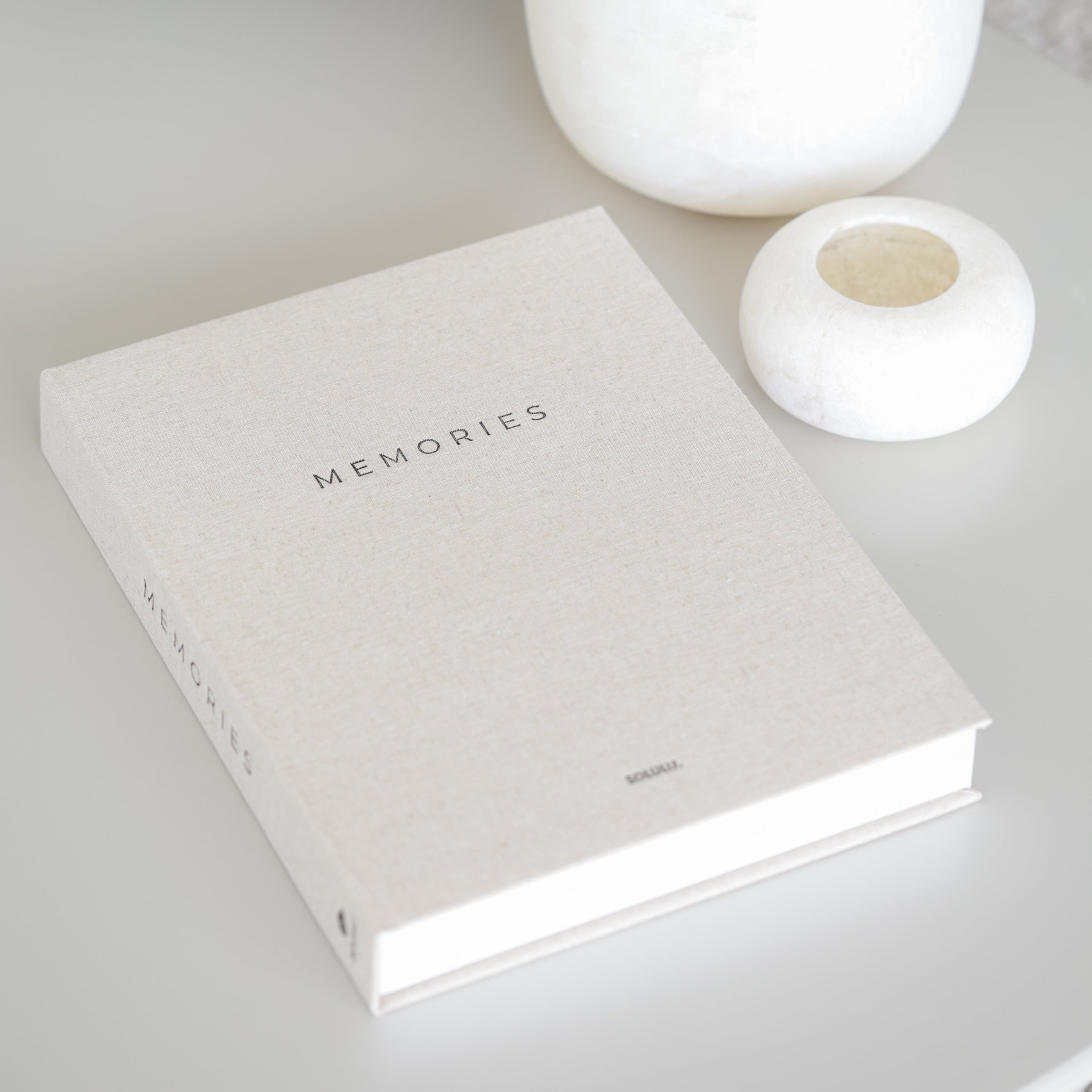 Opbergboek Memories Herinneringendoos (Deco Storage Book Linen XL