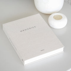 linnen opbergboek koffietafelboek memories opbergdoos herinneringen