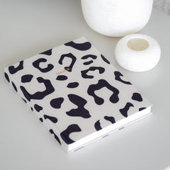 boek voor salontafel styling panterprint