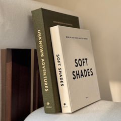 groen beige linnen koffietafelboek opbergruimte opbergboek