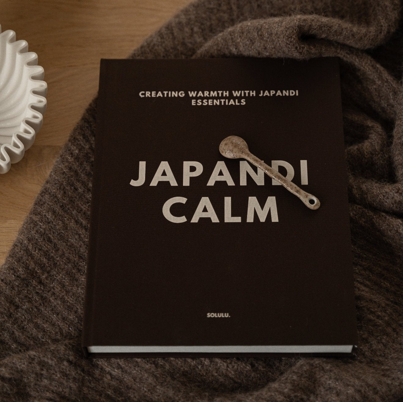 Solulu opbergboek | koffietafelboek met opbergruimte | bruin japandi
